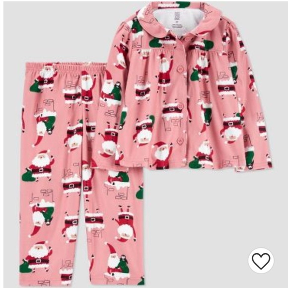 Carter's Other - Carter's Just One You® Toddler Girls' Santa Coat Pajama Set - Pink